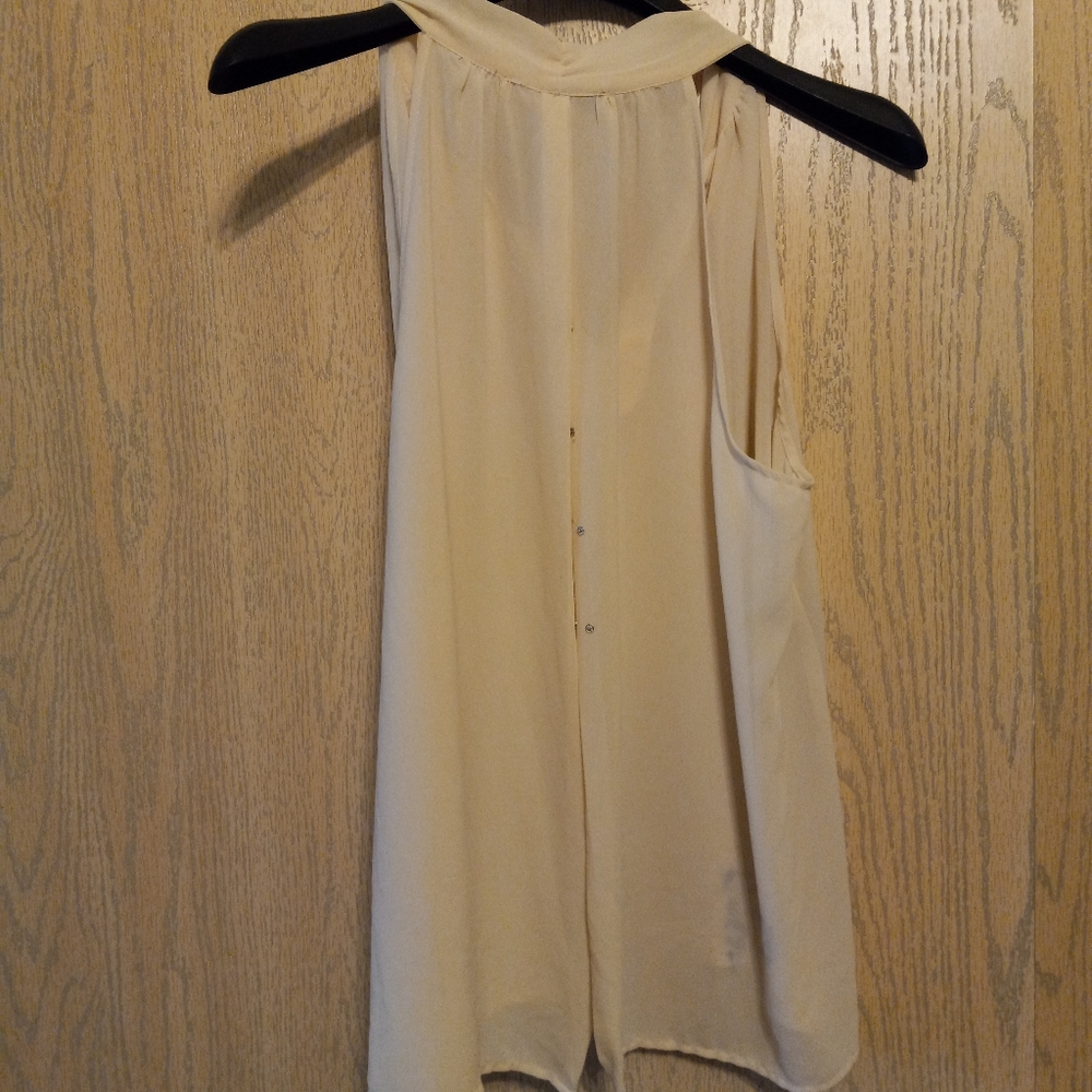 Sheer cream blouse